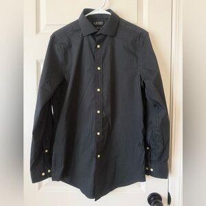 Lauren Ralph Lauren black  Patterned Button-Down Shirt